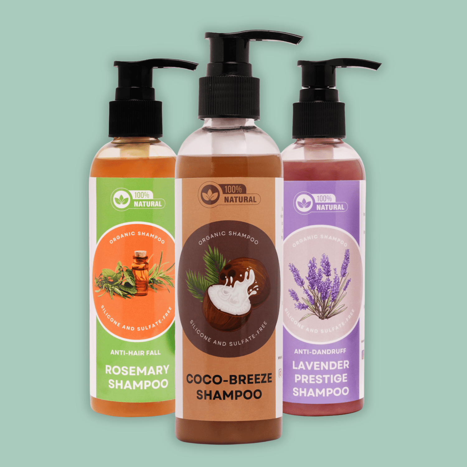 Ultimate Trio: Rosemary, Lavender & Coco Breeze - Harmony Hair Essentials ®